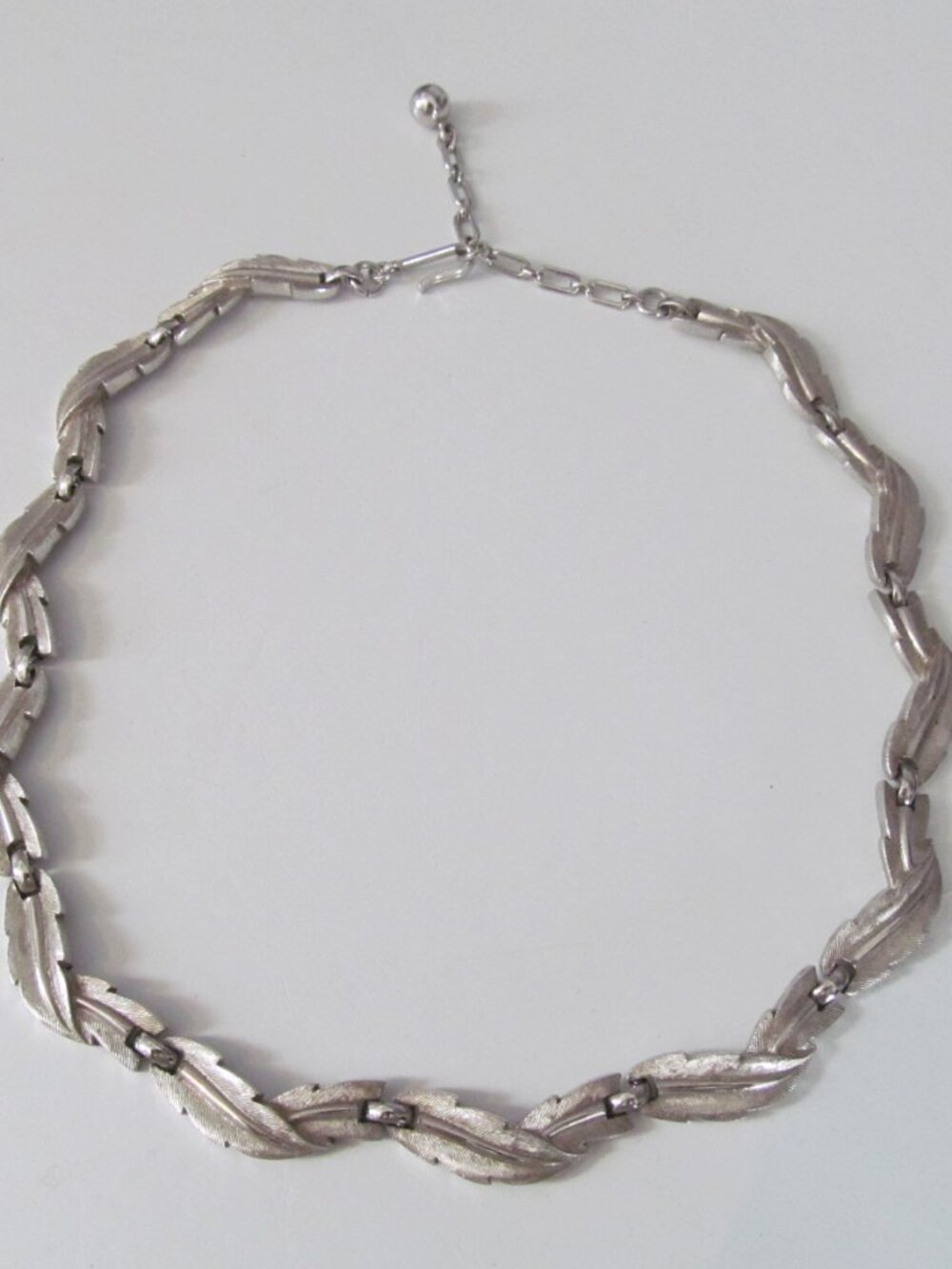 Trifari Choker Style Necklace Silver Tone